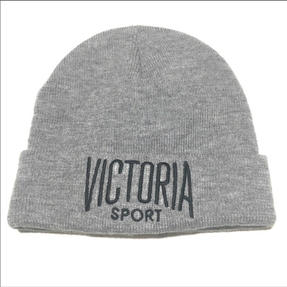 NWT Victoria's Secret Grey Beanie Victoria Sport